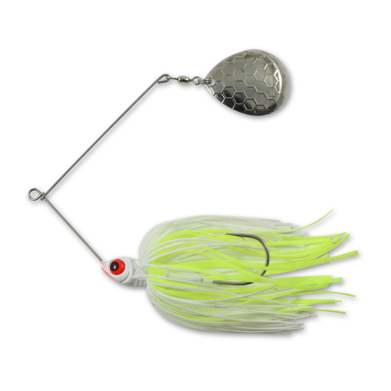 Purple Shad Spinnerbait - Single Large White Willow