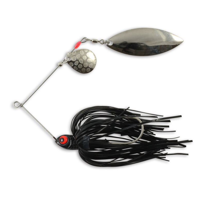 Spinnerbait - KP-1 - Hidden Weight - RED Blade - Double Willow