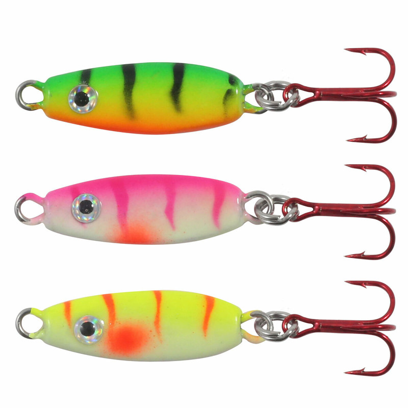 Northland Tackle Macho Minnow Spoon 2 - Bubblegum Tiger - Ice Lure 1/12 oz