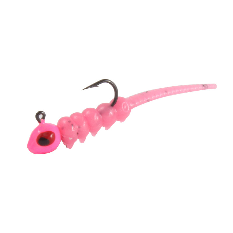 Challenger Lures 3D Worm Harness Bottom Bouncing Rig - Willow - #4 - U.V. Pink Panties