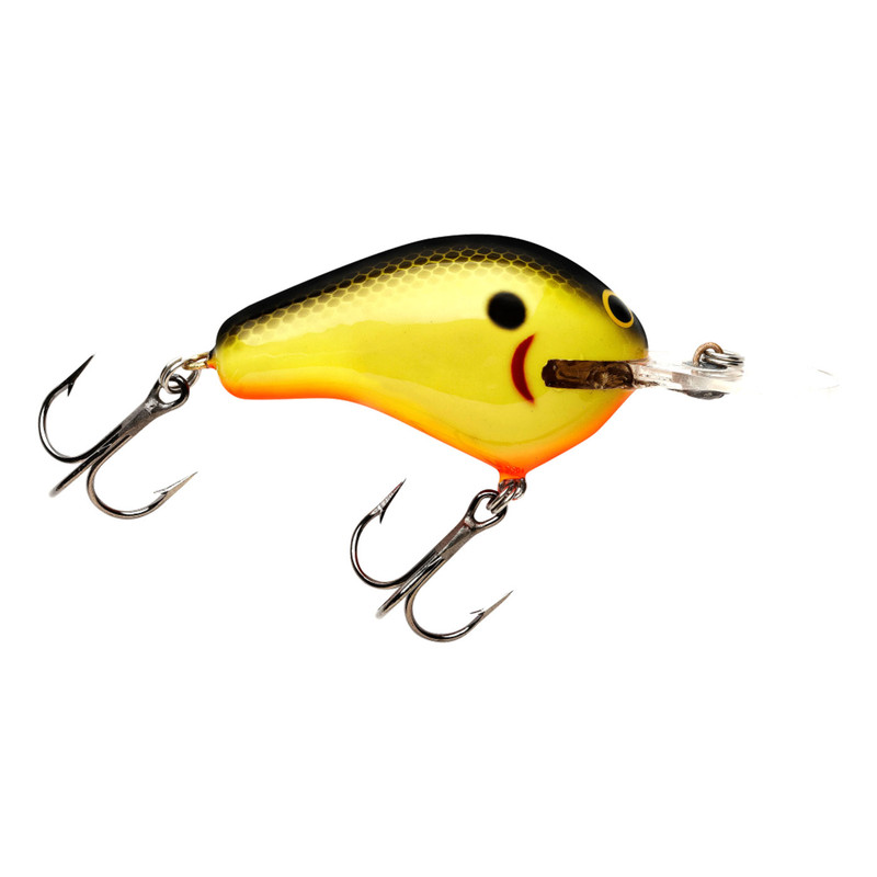 Bagley Baits Balsa B2 Squarebill Shallow Diving Crankbait, Red Crawdad, 1/2  oz, 2.5