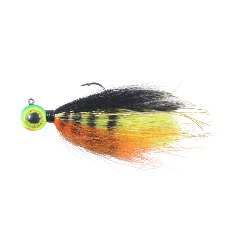 Northland Tackle Deep-Vee Bucktail Jig 1/4 oz - Watermelon - 3D Eye Walleye  Jig