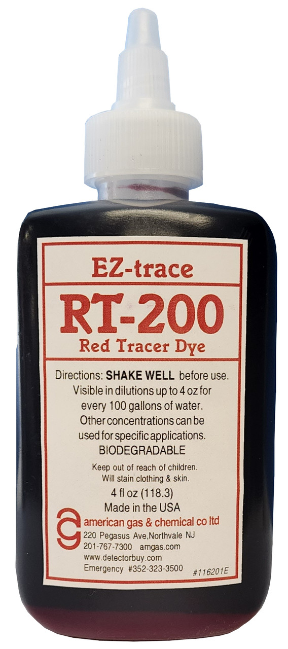 RT-200-28 Red Tracer Dye Water Additive (4 oz. Bottle)
