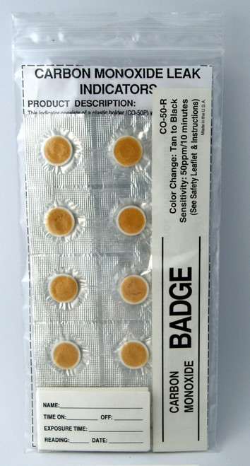 CO-50R-10 Carbon Monoxide Color Change Refill Leak Indicators CO-50R-10 Carbon Monoxide Color Change Refill Leak Indicators