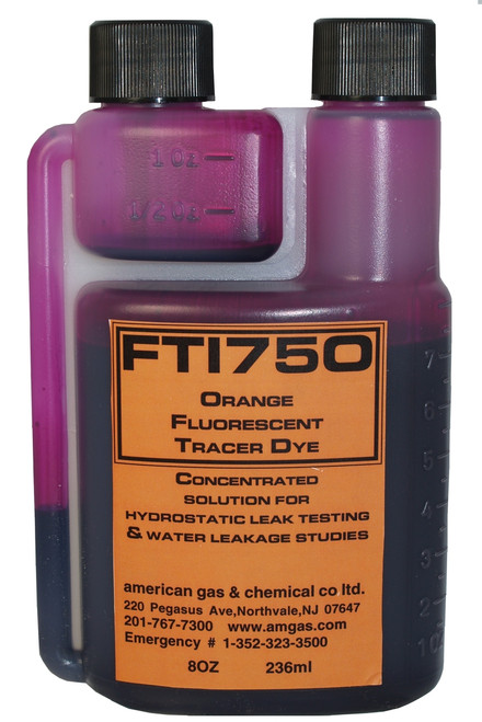 FT175G-45 Green Fluorescent Water Additive Tracer Dye (8oz twin necked  bottle)