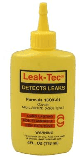 16OX-01 Leak-Tec leak detector for Oxygen Systems (12) 4oz bottles 16OX-01 Leak-Tec leak detector for Oxygen Systems (12) 4oz bottles