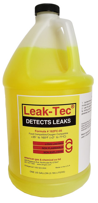 162FC-05 (1 Gallon) Leak-Tec leak detector for food compatible/gaseous oxygen systems 162FC-05 (1 Gallon) Leak-Tec leak detector for food compatible/gaseous oxygen systems