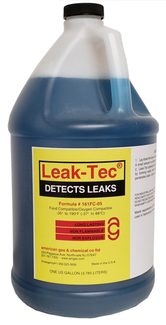 161FC-05 Leak-Tec low temperature leak detector (1 Gallon)  - for Food Compatible/Gaseous Oxygen Systems 161FC-05 Leak-Tec low temperature leak detector (1 Gallon)  - for Food Compatible/Gaseous Oxygen Systems