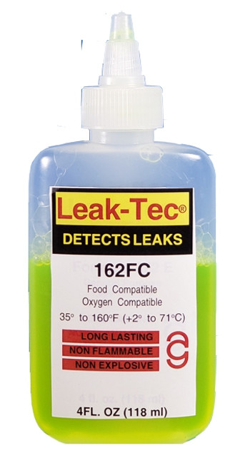 162FC-28 Leak-Tec leak detector (4 oz) Food Compatible/Gaseous Oxygen Systems 162FC-28 Leak-Tec leak detector (4 oz) Food Compatible/Gaseous Oxygen Systems
