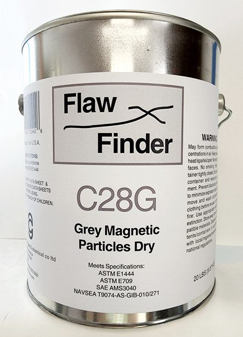 20lbs  C28G-21 Grey Dry Magnetic Particles for finding surface and sub-surface flaws.