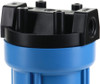 Hydronix HF5-10BLBK34PR Standard Blue Filter Housing with Pressure Relief