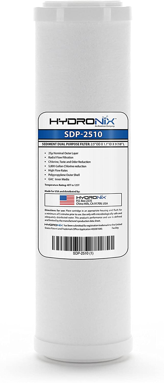Hydronix SDP-2510 Dual Purpose Radial Flow GAC Filter
