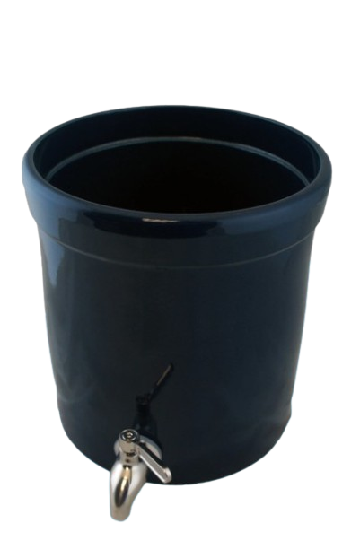 AquaCera Terra2 Cobalt Stoneware Gravity Filter w/(2) CeraMetix 7" Filters W9372530