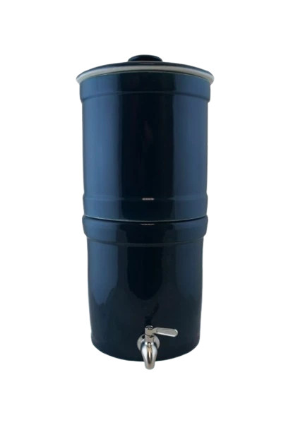 AquaCera Terra2 Cobalt Stoneware Gravity Filter w/(2) CeraPlus 7" Filters W9372510