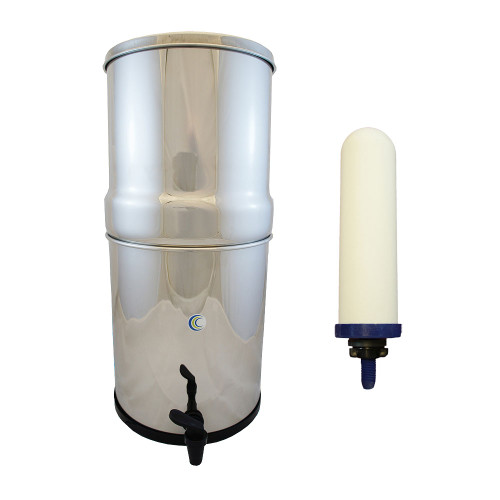 AquaCera SS-4 Pioneer Gravity Fed Filter System w/ (2) Imperial CeraMetix  Filters W9371840