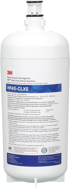 3M HF45-CLX Chloramine Replacement Filter Cartridge 5637116