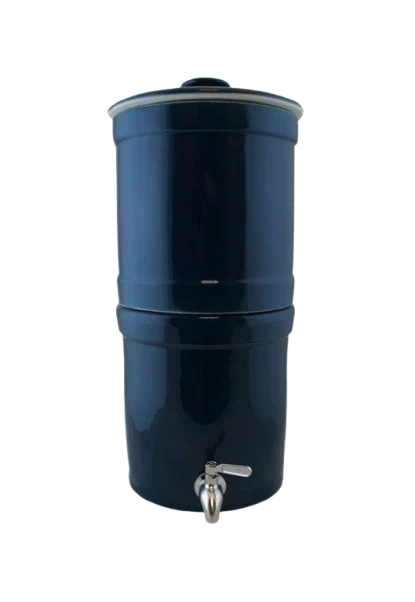 AquaCera Terra2 Cobalt Stoneware Gravity Filter w/(2) CeraPlus 7" Filters W9372510