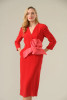 Caroline Kilkenny Everly Soft Red Dress