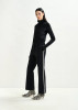 Essentiel Antwerp black flared pants with Rhinestone embellished  side seams
