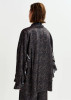 Essentiel Antwerp Ilorin Oversized Ruffle Shirt Leopard Grey/Brown