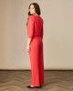 Fee G Elena Wide Leg Trouser Red