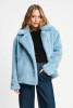 Pom Amsterdam Coat Fur Misty Blue 