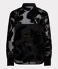 Esqualo Blouse Burnout Flower Black