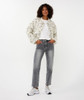 Esqualo Sequin Bomber Jacket Off-White