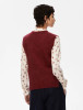  iBlues Alpaca-Blend Gilet Bordeaux
