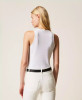 Twinset Tank top with floral embroidery