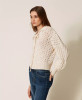 Twinset Cable knit jumper with bow