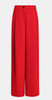 Red wide-leg pants