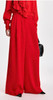 Red wide-leg pants