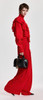 Red wide-leg pants