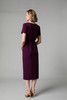 Fee G Felicity Tailored Button Front Dress Plum 