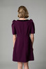 Fee G Sara Velvet Bow Dress Plum 
