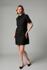 Fee G Dragonfly Beaded Collar Dress Black