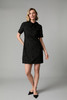 Fee G Dragonfly Beaded Collar Dress Black