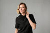 Fee G Dragonfly Beaded Collar Dress Black