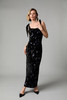 Fee G Victoria Long Beaded Dress Black