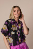 Fee G Dee Blouse With Collar Floral Print  