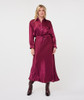 Esqualo Skirt Long Acetate Merlot 