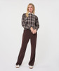 Esqualo Blouse Short Check Strass Print