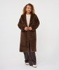 Esqualo Coat Long Fake Fur Cacao / F26.37521