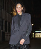 Esqualo Blazer Oversized Embroidered Sleeves Black