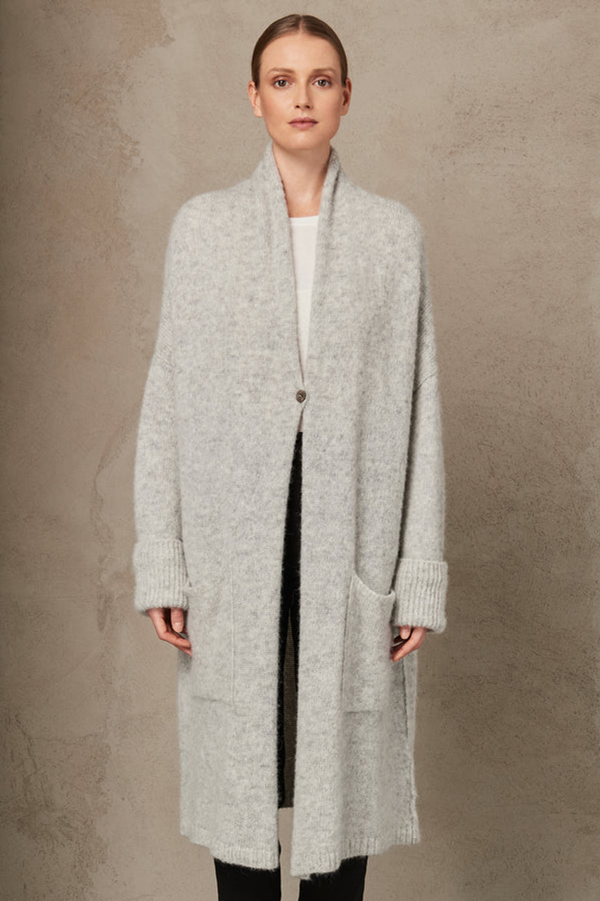 Oversized Detail Long Cardigan - Ready-to-Wear 1ABDTK