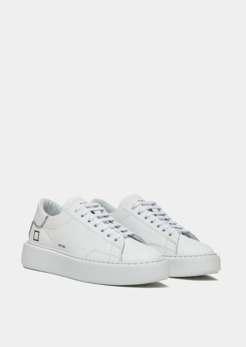 Date Sneakers Sfera Calf White| Anastasia Boutique