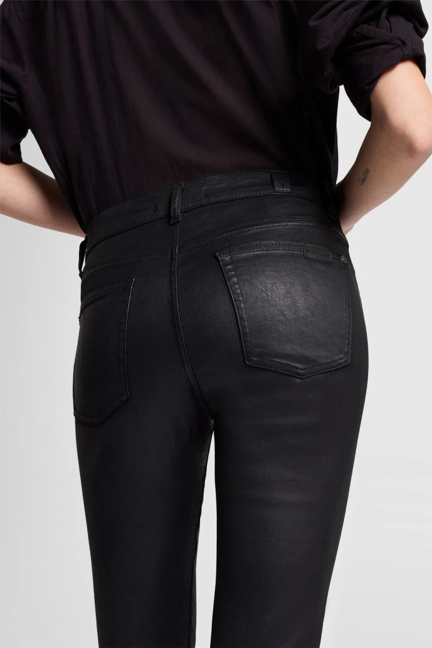7 For All Mankind Bootcut Coated Stretch Black | Anastasia