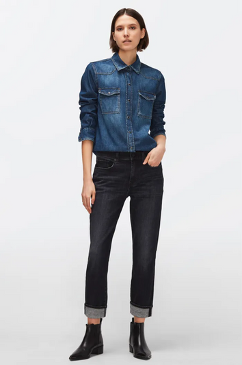 The Relaxed Skinny Girlfriend Jean Black The Relaxed Skinny Girlfriend Jean Black