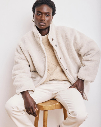 Hartford Woman Vanille Coat 